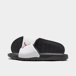 Nike Jordan Break Slide Sandals Black/White/University Red - AR6374 016