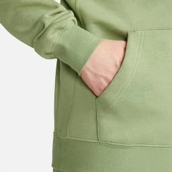 Nike Sportswear Club Fleece Full-Zip Hoodie Oil Green/Oil Green/White - BV2645 386 -Nike Women Shop BV2645 386 M5