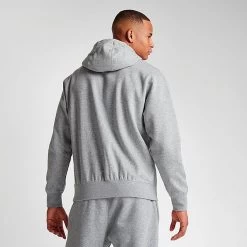 Nike Sportswear Club Fleece Embroidered Hoodie Dark Grey Heather/Matte Silver/White - BV2654 063 -Nike Women Shop BV2654 063 M4