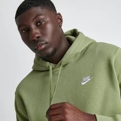 Nike Sportswear Club Fleece Embroidered Hoodie Alligator/Alligator/White - BV2654 334 -Nike Women Shop BV2654 334 M5