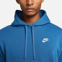 Nike Sportswear Club Fleece Embroidered Hoodie Dark Marina Blue/Dark Marina Blue/White - BV2654 407 -Nike Women Shop BV2654 407 M5
