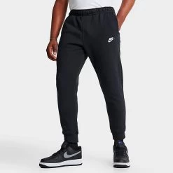 Nike Sportswear Club Fleece Cuffed Jogger Pants Black/Black/White - BV2671 010