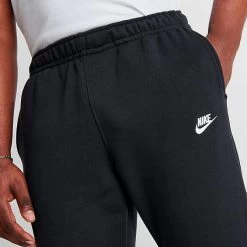 Nike Sportswear Club Fleece Cuffed Jogger Pants Black/Black/White - BV2671 010 -Nike Women Shop BV2671 010 M5