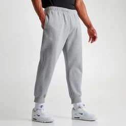 Nike Sportswear Club Fleece Cuffed Jogger Pants Dark Grey Heather/Matte Silver/White - BV2671 063 -Nike Women Shop BV2671 063 M3