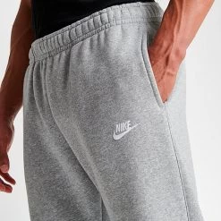 Nike Sportswear Club Fleece Cuffed Jogger Pants Dark Grey Heather/Matte Silver/White - BV2671 063 -Nike Women Shop BV2671 063 M5