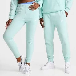 Nike Sportswear Club Fleece Cuffed Jogger Pants Jade Ice/Jade Ice/White - BV2671 346