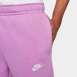 Nike Sportswear Club Fleece Cuffed Jogger Pants Violet Shock/Violet Shock/White - BV2671 591 -Nike Women Shop BV2671 591 M4