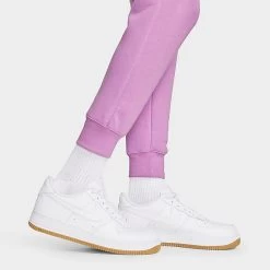 Nike Sportswear Club Fleece Cuffed Jogger Pants Violet Shock/Violet Shock/White - BV2671 591 -Nike Women Shop BV2671 591 M6