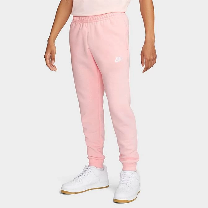 Nike Sportswear Club Fleece Cuffed Jogger Pants Pink Bloom/Pink Bloom/White - BV2671 686 1 Nike Sportswear Club Fleece Cuffed Jogger Pants Pink Bloom/Pink Bloom/White - BV2671 686