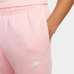 Nike Sportswear Club Fleece Cuffed Jogger Pants Pink Bloom/Pink Bloom/White - BV2671 686 9 Nike Sportswear Club Fleece Cuffed Jogger Pants Pink Bloom/Pink Bloom/White - BV2671 686 -Nike Women Shop BV2671 686 M4