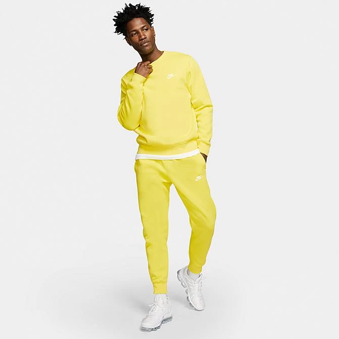 Nike Sportswear Club Fleece Cuffed Jogger Pants Opti Yellow/Opti Yellow/White - BV2671 731 1 Nike Sportswear Club Fleece Cuffed Jogger Pants Opti Yellow/Opti Yellow/White - BV2671 731