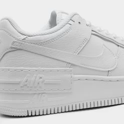Women's Nike Air Force 1 Shadow Casual Shoes White/White/White - CI0919W 100 -Nike Women Shop CI0919W 100 P3
