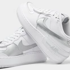 Women's Nike Air Force 1 Shadow Casual Shoes White/Metallic Silver/Pure Platinum - CI0919W 119 8 Women's Nike Air Force 1 Shadow Casual Shoes White/Metallic Silver/Pure Platinum - CI0919W 119 -Nike Women Shop CI0919W 119 P3
