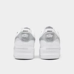 Women's Nike Air Force 1 Shadow Casual Shoes White/Metallic Silver/Pure Platinum - CI0919W 119 9 Women's Nike Air Force 1 Shadow Casual Shoes White/Metallic Silver/Pure Platinum - CI0919W 119 -Nike Women Shop CI0919W 119 P4