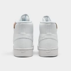 Women's Nike Court Royale 2 Mid Casual Shoes White/White - CT1725 100 -Nike Women Shop CT1725 100 P4