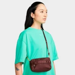 Women's Nike Sportswear Futura Luxe Crossbody Bag Earth/Earth/Wheat Gold - CW9304 227