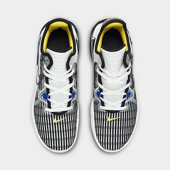 Nike LeBron Witness 6 Basketball Shoes White/Persian Violet/Yellow Strike/Black - CZ4052 100 5 Nike LeBron Witness 6 Basketball Shoes White/Persian Violet/Yellow Strike/Black - CZ4052 100 - Image 5