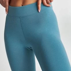 Women's Nike Sportswear Essential Mid-Rise Cropped Leggings Noise Aqua - CZ8532 440 -Nike Women Shop CZ8532 440 M6