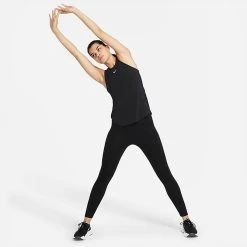 Women's Nike Dri-FIT One Luxe Standard-Fit Tank Black/Reflective Silver - DD0615 010 -Nike Women Shop DD0615 010 M3