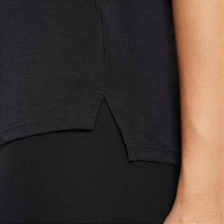 Women's Nike Dri-FIT One Luxe Standard-Fit Tank Black/Reflective Silver - DD0615 010 -Nike Women Shop DD0615 010 M5