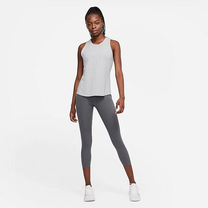 Women's Nike Dri-FIT One Luxe Standard-Fit Tank Particle Grey/Heather - DD0615 073 3 Women's Nike Dri-FIT One Luxe Standard-Fit Tank Particle Grey/Heather - DD0615 073 - Image 3