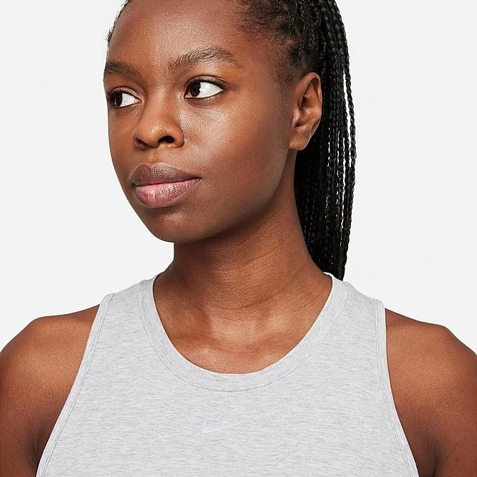Women's Nike Dri-FIT One Luxe Standard-Fit Tank Particle Grey/Heather - DD0615 073 4 Women's Nike Dri-FIT One Luxe Standard-Fit Tank Particle Grey/Heather - DD0615 073 - Image 4