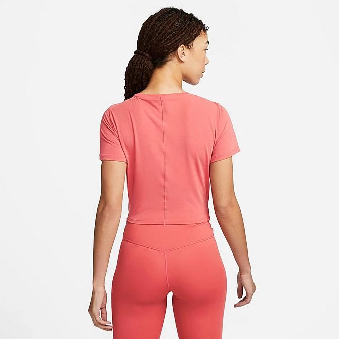 Women's Nike Dri-FIT One Luxe Twist Standard Fit Short-Sleeve Shirt Adobe/Reflective Silver - DD4921 655 2 Women's Nike Dri-FIT One Luxe Twist Standard Fit Short-Sleeve Shirt Adobe/Reflective Silver - DD4921 655 - Image 2