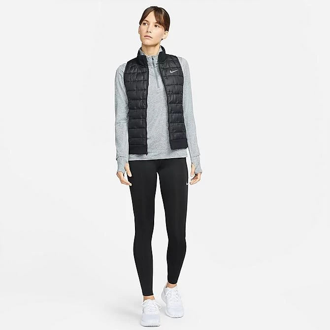 Women's Nike Therma-FIT Synthetic Fill Full-Zip Vest Black/Reflective Silver - DD6084 010 2 Women's Nike Therma-FIT Synthetic Fill Full-Zip Vest Black/Reflective Silver - DD6084 010 - Image 2