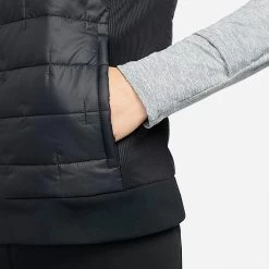 Women's Nike Therma-FIT Synthetic Fill Full-Zip Vest Black/Reflective Silver - DD6084 010 9 Women's Nike Therma-FIT Synthetic Fill Full-Zip Vest Black/Reflective Silver - DD6084 010 -Nike Women Shop DD6084 010 M5