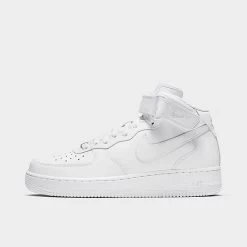 Women's Nike Air Force 1 '07 Mid Casual Shoes White/White/White - DD9625 100
