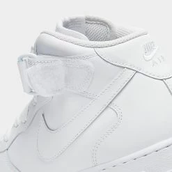 Women's Nike Air Force 1 '07 Mid Casual Shoes White/White/White - DD9625 100 -Nike Women Shop DD9625 100 P3