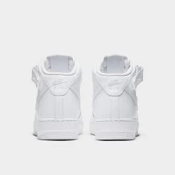 Women's Nike Air Force 1 '07 Mid Casual Shoes White/White/White - DD9625 100 -Nike Women Shop DD9625 100 P4