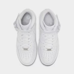 Women's Nike Air Force 1 '07 Mid Casual Shoes White/White/White - DD9625 100 -Nike Women Shop DD9625 100 P5