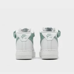 Women's Nike Air Force 1 '07 Mid Casual Shoes Summit White/Mineral/Sail - DD9625 103 -Nike Women Shop DD9625 103 P4