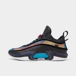 Nike Air Jordan XXXVI Low Basketball Shoes Black/Washed Teal/Vivid Sulfur/Rush Pink - DH0833 063