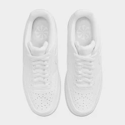 Women's Nike Court Vision Low Next Nature Casual Shoes White/White/White - DH3158 100 -Nike Women Shop DH3158 100 P5