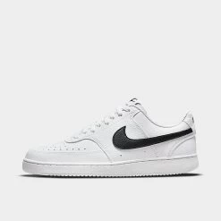 Women's Nike Court Vision Low Next Nature Casual Shoes White/Black/White - DH3158 101