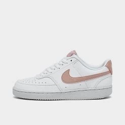 Women's Nike Court Vision Low Next Nature Casual Shoes White/Pink Oxford - DH3158 102