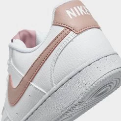 Women's Nike Court Vision Low Next Nature Casual Shoes White/Pink Oxford - DH3158 102 -Nike Women Shop DH3158 102 P3