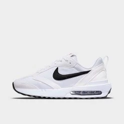 Women's Nike Air Max Dawn Casual Shoes White/Black/Total Orange - DH5131 101