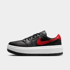 Nike Women's Air Jordan Retro 1 Elevate Low Casual Shoes Black/Gym Red/White - DH7004 061
