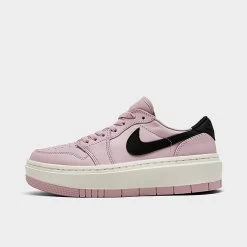 Nike Women's Air Jordan Retro 1 Elevate Low Casual Shoes Iced Lilac/Black/Sail - DH7004 501
