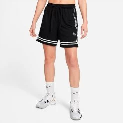 Women's Nike Fly Crossover Basketball Shorts Black/White - DH7325 010