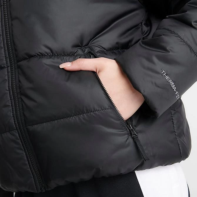 Women's Nike Sportswear Therma-FIT Repel Hooded Classic Puffer Jacket Black/Black/White - DJ6995 010 6 Women's Nike Sportswear Therma-FIT Repel Hooded Classic Puffer Jacket Black/Black/White - DJ6995 010 - Image 6