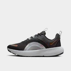 Women's Nike React Escape Run 2 Running Shoes Dark Smoke Grey/Olive Grey/Metallic Silver/Metallic Copper - DJ9976 003