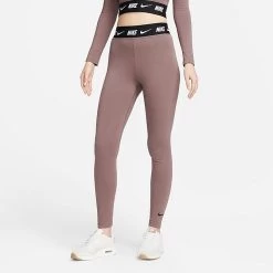 Women's Nike Sportswear Club High-Waisted Leggings Plum Eclipse/Black - DM4651 291