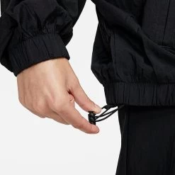 Women's Nike Sportswear Essential Windrunner Woven Jacket Black/Black/White - DM6185 010 9 Women's Nike Sportswear Essential Windrunner Woven Jacket Black/Black/White - DM6185 010 -Nike Women Shop DM6185 010 M5