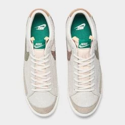 Nike Blazer Low '77 Suede Premium Casual Shoes Coconut Milk/Multi/Sail - DM7582 100 -Nike Women Shop DM7582 100 P5