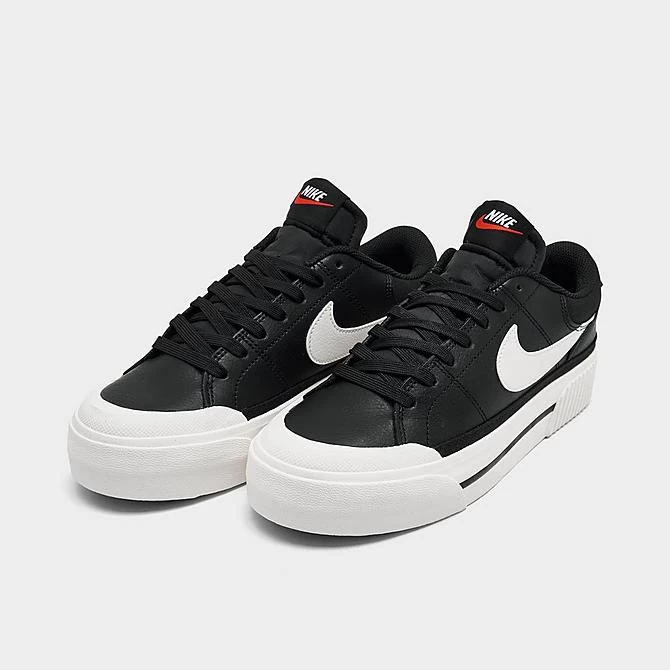 Women's Nike Court Legacy Lift Casual Shoes Black/Sail/White/Team Orange - DM7590 001 2 Women's Nike Court Legacy Lift Casual Shoes Black/Sail/White/Team Orange - DM7590 001 - Image 2
