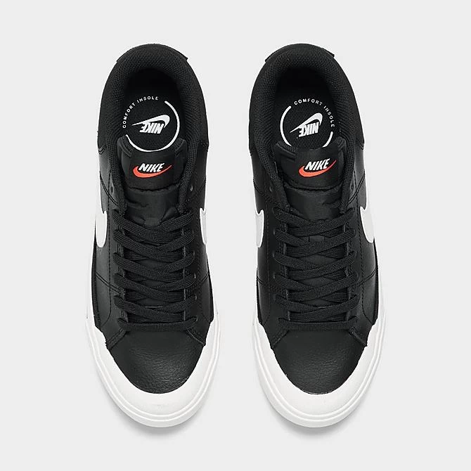 Women's Nike Court Legacy Lift Casual Shoes Black/Sail/White/Team Orange - DM7590 001 5 Women's Nike Court Legacy Lift Casual Shoes Black/Sail/White/Team Orange - DM7590 001 - Image 5